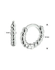 Zilver Gerhodineerd Klapoorringen 1332672 - PansiteNederland.nl