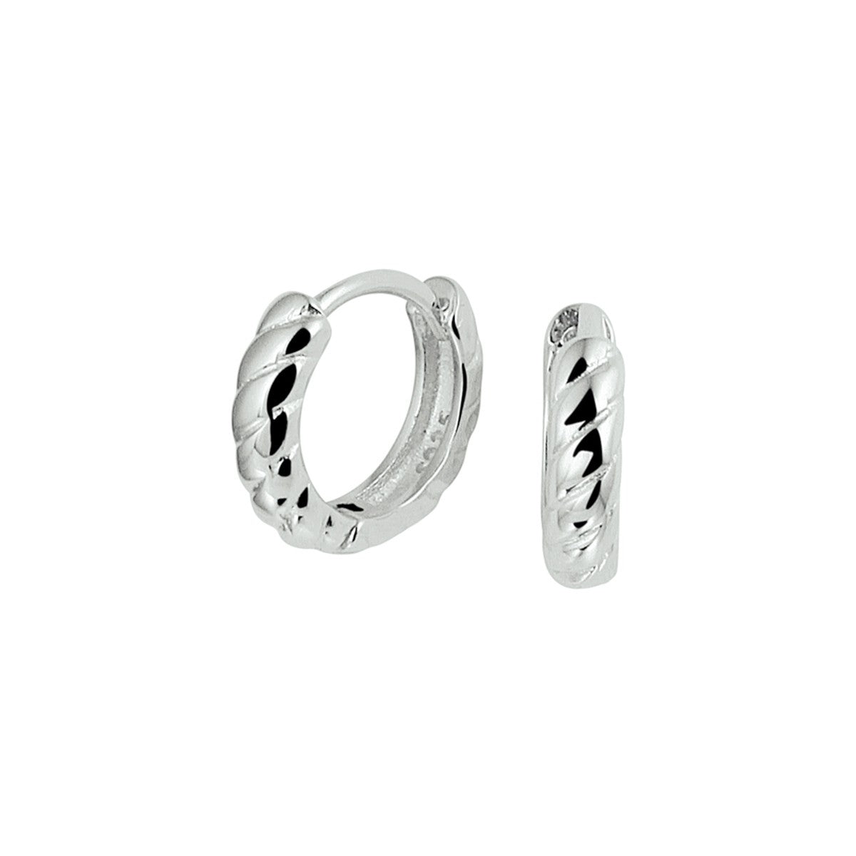 Zilver Gerhodineerd Klapoorringen 1332674 - PansiteNederland.nl