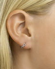 Zilver Gerhodineerd Klapoorringen Infinity 1332681 - PansiteNederland.nl