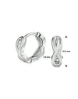 Zilver Gerhodineerd Klapoorringen Infinity 1332682 - PansiteNederland.nl