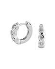 Zilver Gerhodineerd Klapoorringen Zirkonia 1332688 - PansiteNederland.nl