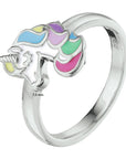 Gerhodineerd Zilver Ring Eenhoorn 1332788 - PansiteNederland.nl