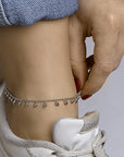 Zilver gerhodineerd enkelbandje bolletjes 2,0 mm 24 + 2 cm 1332809 - PansiteNederland.nl