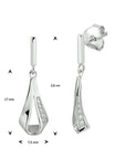 Zilver Gerhodineerd Oorhangers Zirkonia 1332827 - PansiteNederland.nl