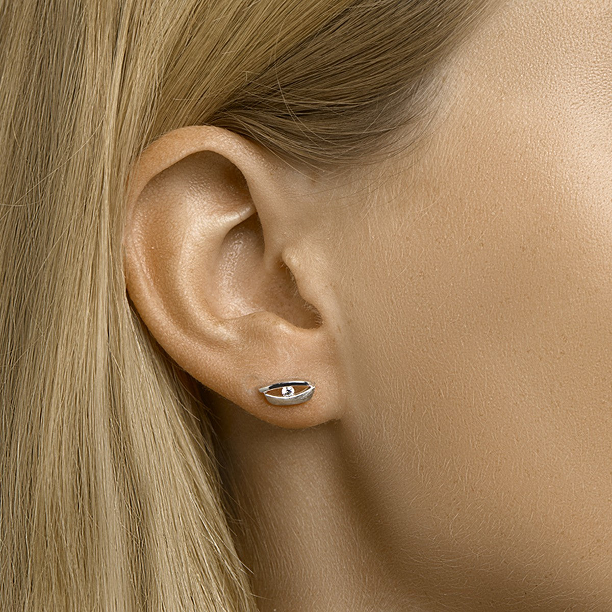 Zilver Gerhodineerd Oorknoppen Zirkonia Poli/Mat 1332880 - PansiteNederland.nl