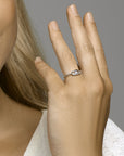 Gerhodineerd Zilver Ring Met Zirkonia Poli/Mat 1332882 - PansiteNederland.nl