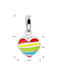 zilver gerhodineerd hanger hart 1332887 - PansiteNederland.nl