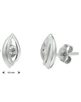 Zilver Gerhodineerd Oorknoppen Zirkonia 1332890 - PansiteNederland.nl