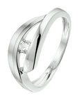 Gerhodineerd Zilver Ring Met Zirkonia Poli/Mat 1332892 - PansiteNederland.nl