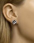 Zilver Gerhodineerd Oorknoppen Rond Zirkonia 1333010 - PansiteNederland.nl