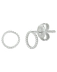 Zilver Gerhodineerd Oorknoppen Rond 1333022 - PansiteNederland.nl
