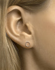 Zilver Gerhodineerd Oorknoppen Rond 1333022 - PansiteNederland.nl
