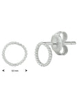 Zilver Gerhodineerd Oorknoppen Rond 1333022 - PansiteNederland.nl