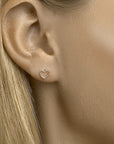 Zilver Gerhodineerd Oorknoppen Hart 1333025 - PansiteNederland.nl