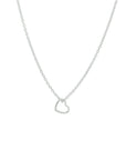 zilver gerhodineerd collier hart 40 - 42 - 44 cm 1333029