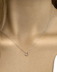 zilver gerhodineerd collier hart 40 - 42 - 44 cm 1333029