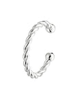 Zilver Gerhodineerd Earcuff Gedraaid 1333034 - PansiteNederland.nl