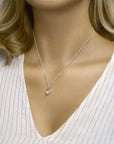 zilver gerhodineerd hanger parel en zirkonia 1333081 - PansiteNederland.nl