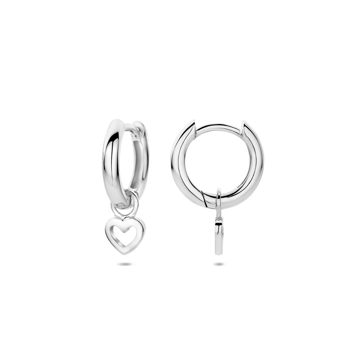 Kinderoorringen hart gerhodineerd zilver 5 x 5,5 mm – 1333085