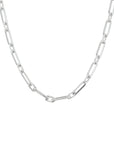 zilver gerhodineerd collier paperclip spitse buis 3,5 mm 41 + 4 cm 1333099 - PansiteNederland.nl