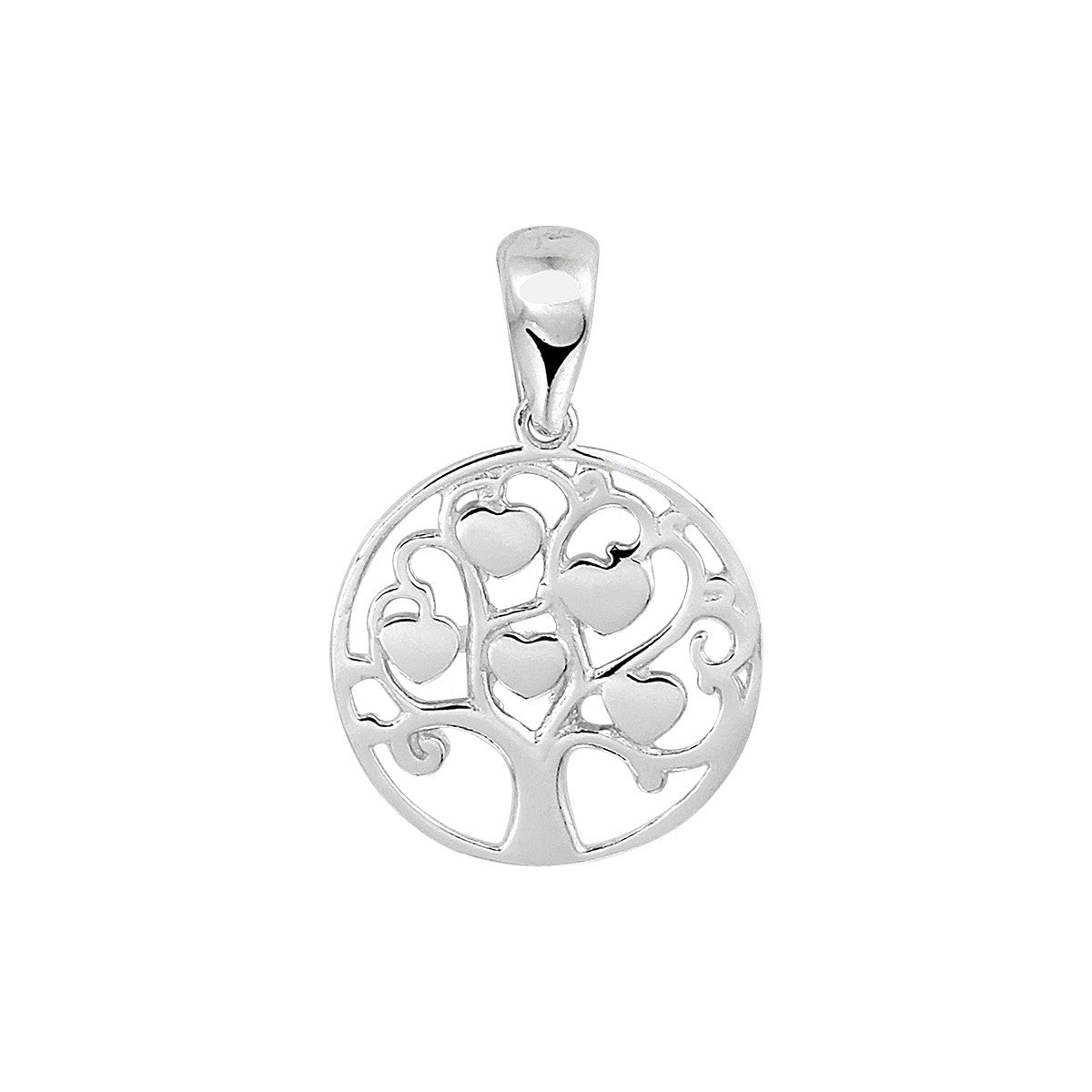 zilver gerhodineerd hanger levensboom 1333277 - PansiteNederland.nl