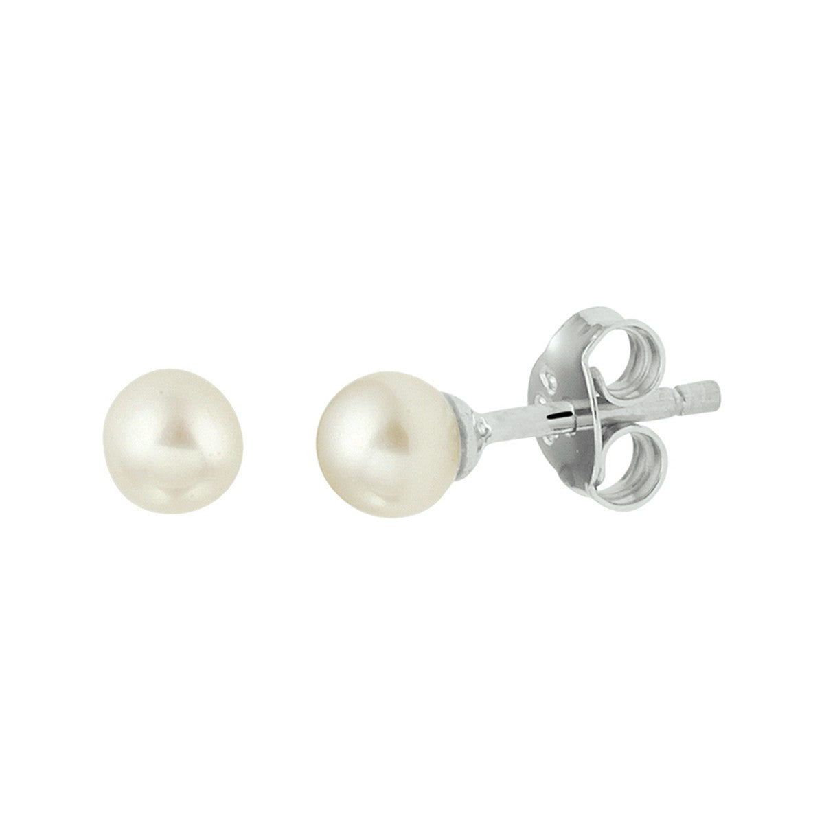 Zilver Gerhodineerd Oorknoppen Parel 1333335 - PansiteNederland.nl
