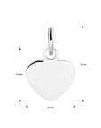 zilver gerhodineerd graveerhanger hart 1333348 - PansiteNederland.nl