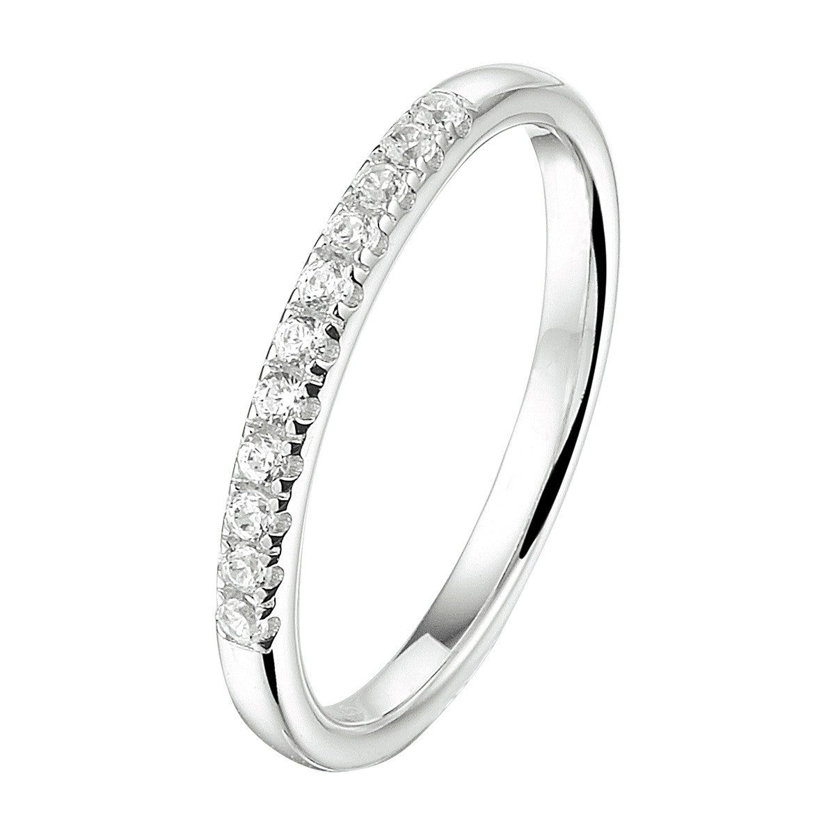 Gerhodineerd Zilver Ring Met Zirkonia 1333365 - PansiteNederland.nl