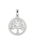 zilver gerhodineerd hanger levensboom zirkonia 1333435 - PansiteNederland.nl