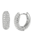 Zilver Gerhodineerd Klapoorringen Zirkonia 1333513 - PansiteNederland.nl