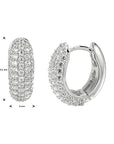 Zilver Gerhodineerd Klapoorringen Zirkonia 1333513 - PansiteNederland.nl
