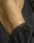Zilver Gerhodineerd Armband Zirkonia 16 + 2 Cm 1333530