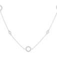 zilver gerhodineerd collier zirkonia 41 + 4 cm 1333531 - PansiteNederland.nl