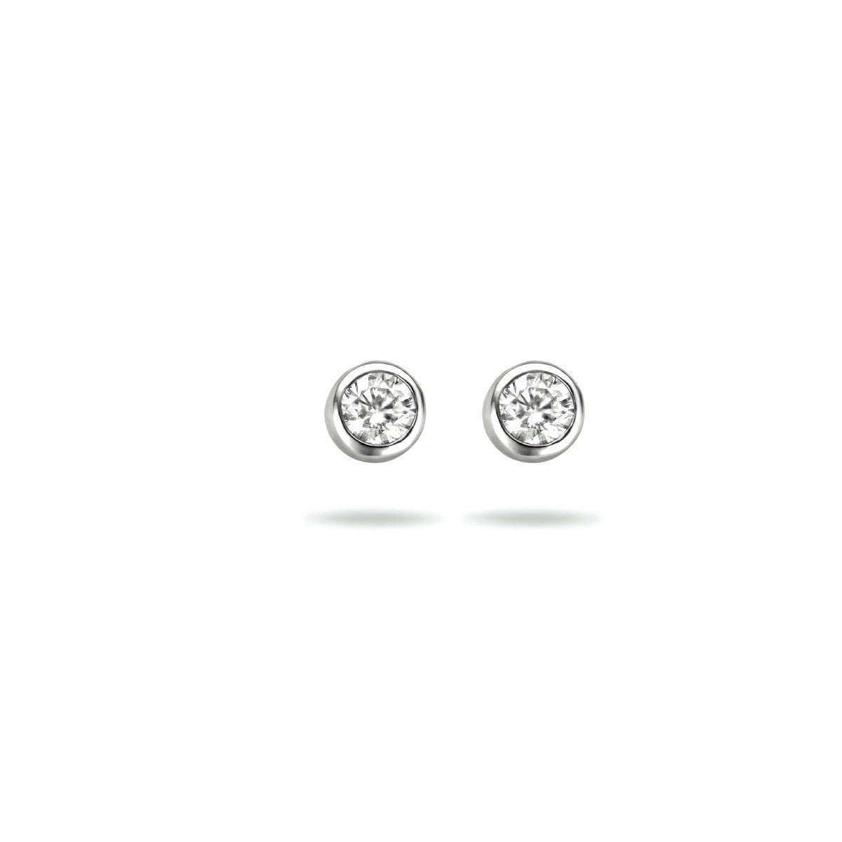Zilver Gerhodineerd Oorknoppen Zirkonia 1333590 - PansiteNederland.nl