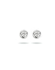 Zilver Gerhodineerd Oorknoppen Zirkonia 1333590 - PansiteNederland.nl