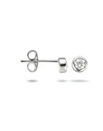 Zilver Gerhodineerd Oorknoppen Zirkonia 1333590 - PansiteNederland.nl