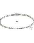 Zilver Gerhodineerd Figaro 3,3 mm 1333619 - PansiteNederland.nl