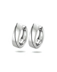 Zilver Gerhodineerd Klapoorringen Poli/Mat 1333622 - PansiteNederland.nl
