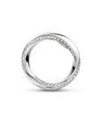 zilver gerhodineerd hanger rond zirkonia 1333627 - PansiteNederland.nl