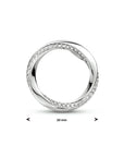 zilver gerhodineerd hanger rond zirkonia 1333627 - PansiteNederland.nl