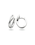 Zilver Gerhodineerd Klapoorringen Poli/Mat 1333638 - PansiteNederland.nl