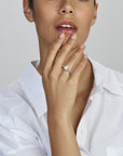 Gerhodineerd Zilver Ring Met Zirkonia 1333654 - PansiteNederland.nl