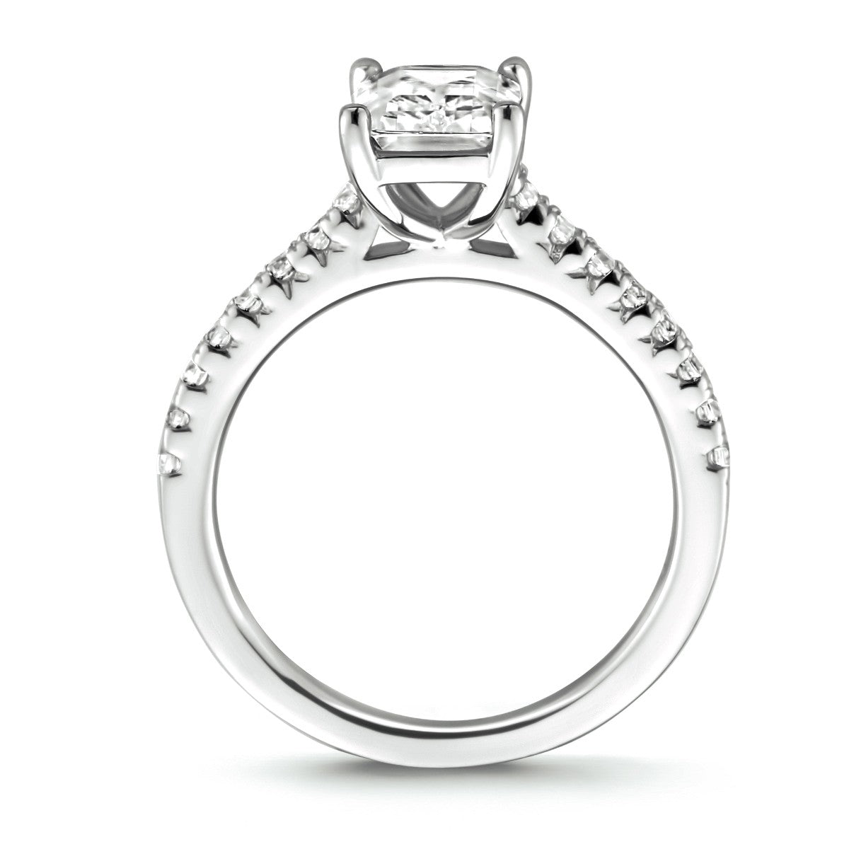 Gerhodineerd Zilver Ring Met Zirkonia 1333654 - PansiteNederland.nl