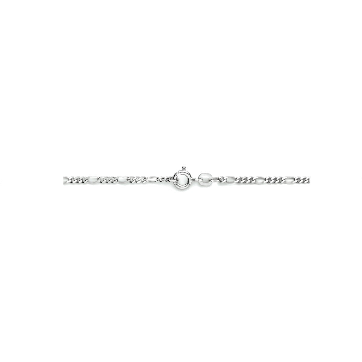 Zilver Gerhodineerd Collier Figaro 2,2 mm 1333675 - PansiteNederland.nl