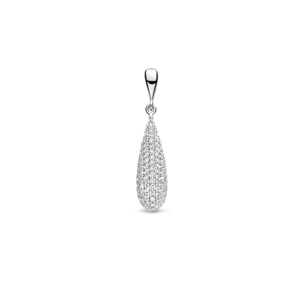 zilver gerhodineerd hanger zirkonia 1333688 - PansiteNederland.nl