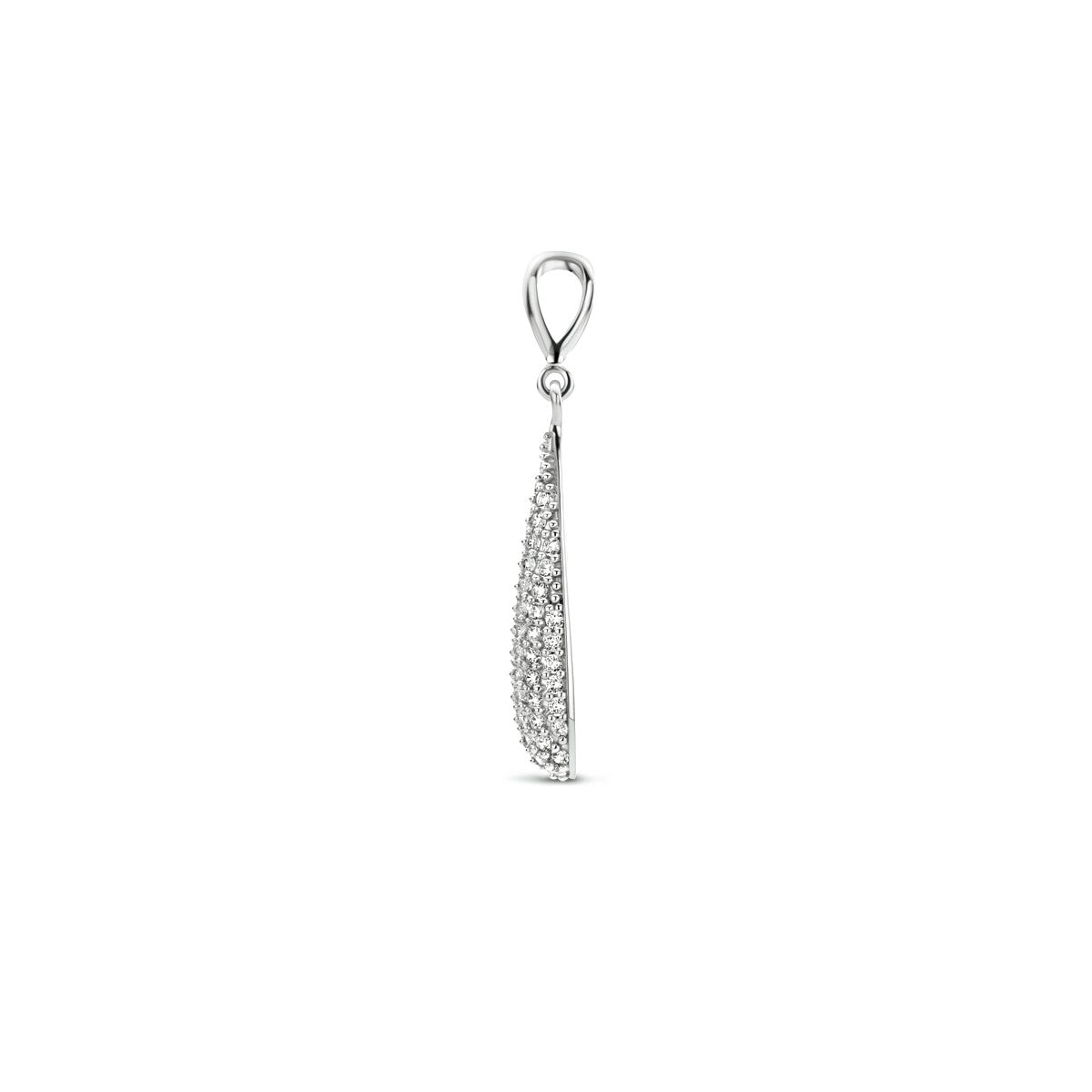 zilver gerhodineerd hanger zirkonia 1333688 - PansiteNederland.nl