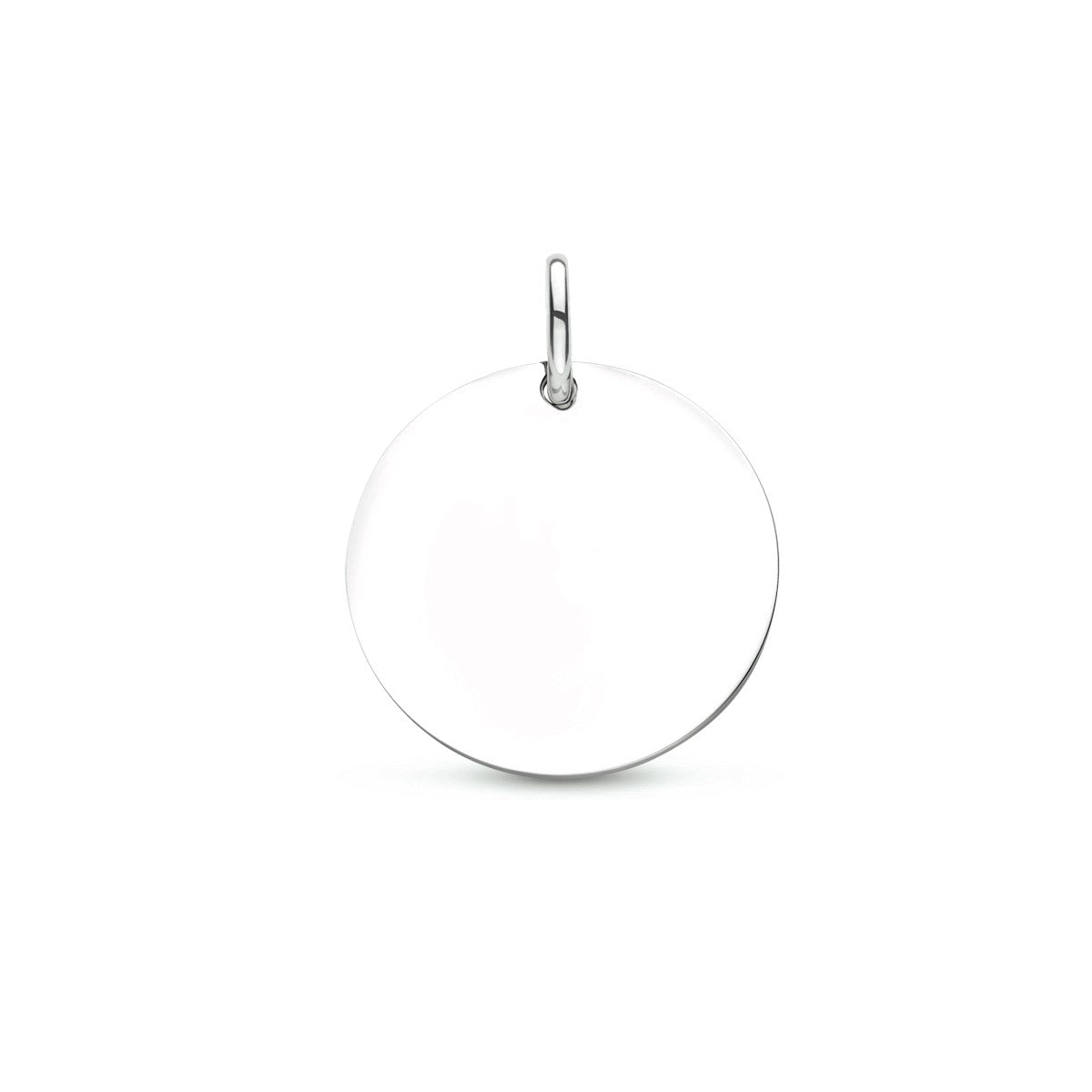 zilver gerhodineerd graveerhanger rondje 1333698 - PansiteNederland.nl