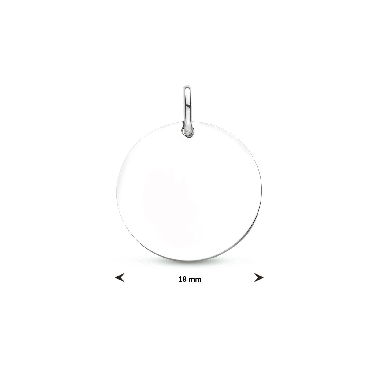 zilver gerhodineerd graveerhanger rondje 1333698 - PansiteNederland.nl