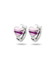 Zilver Gerhodineerd Klapoorringen Hartje 1333717 - PansiteNederland.nl