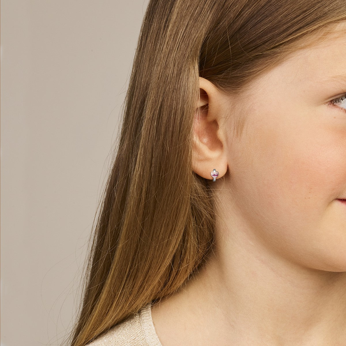 Zilver Gerhodineerd Klapoorringen Hartje 1333717 - PansiteNederland.nl